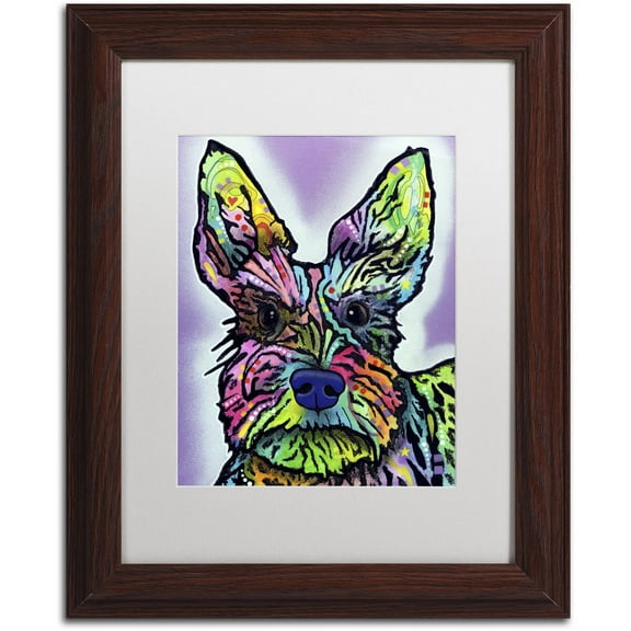 Trademark Fine Art "Stella" Canvas Art by Dean Russo, White Matte, Wood Frame