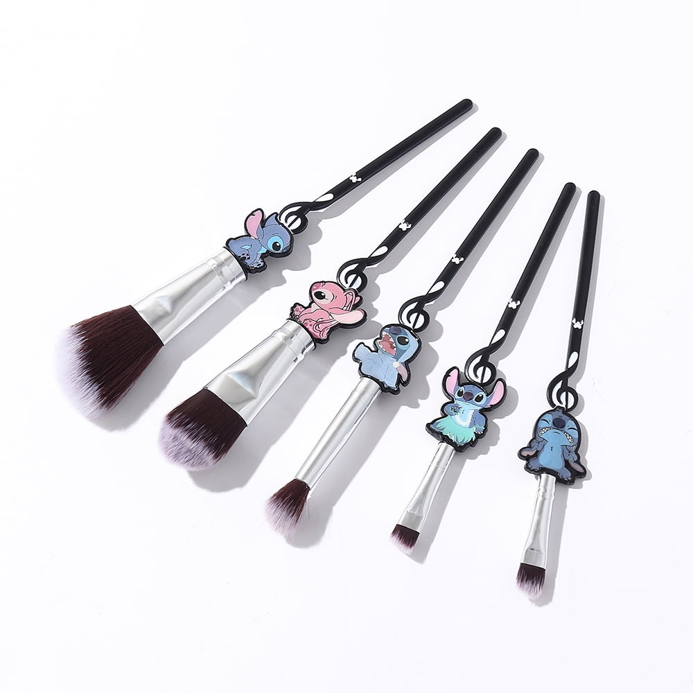 5PCS Stitch Makeup Brush Set, Interstellar Baby Cartoon Theme Creative  Cosmetics Brushes Eyebrow Makeup Tool Brush Set for Young Girl Women -  