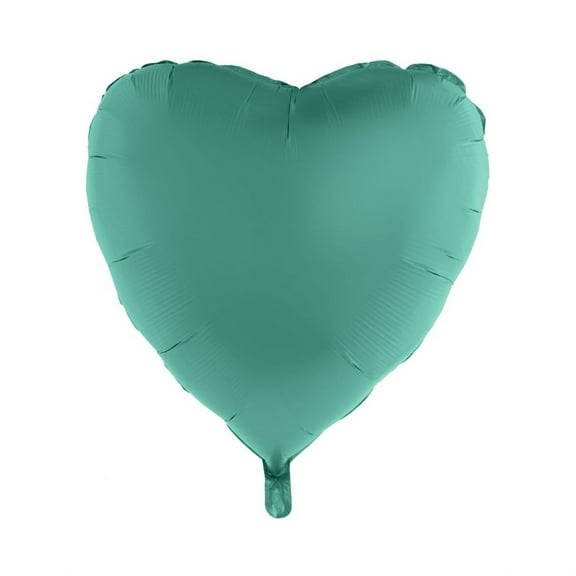 Balloon-Foil-Heart-32"x30"-Matte Teal