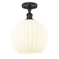 thumbnail image 5 of Innovations Lighting - White Venetian - 1 Light Semi-Flush Mount In Modern, 5 of 7
