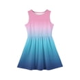 thumbnail image 5 of Grblisyd Girls Summer Dress Casual Sleeveless Gradient A-line Dress Flowy Crew Neck Tank Dress 7-8 Years, 5 of 5