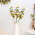 thumbnail image 1 of 3 piezas de púas de flores artificiales para huevos de Pascua, decoración de Pascua, accesorios para arreglos florales falsos, con huevos y mariposas, 1 of 8