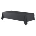 thumbnail image 1 of KIHOUT Mantel rectangular para fiestas de cumpleaños, impermeable, de vinilo, para Navidad, resistente a las manchas, fácil de limpiar, para mesas de comedor, fiestas, camping, etc., color negro, 2,7, 1 of 2