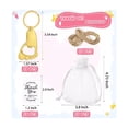 thumbnail image 2 of 20 Pzas Regalo De Baby Shower Huellas Llaveros Saca Corchos DORADO, 2 of 4