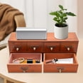 thumbnail image 5 of 6 Drawers Brown Desktop Dresser Wooden Storage Dressers Chests of Drawers for homes, offices, libraries, 5 of 20