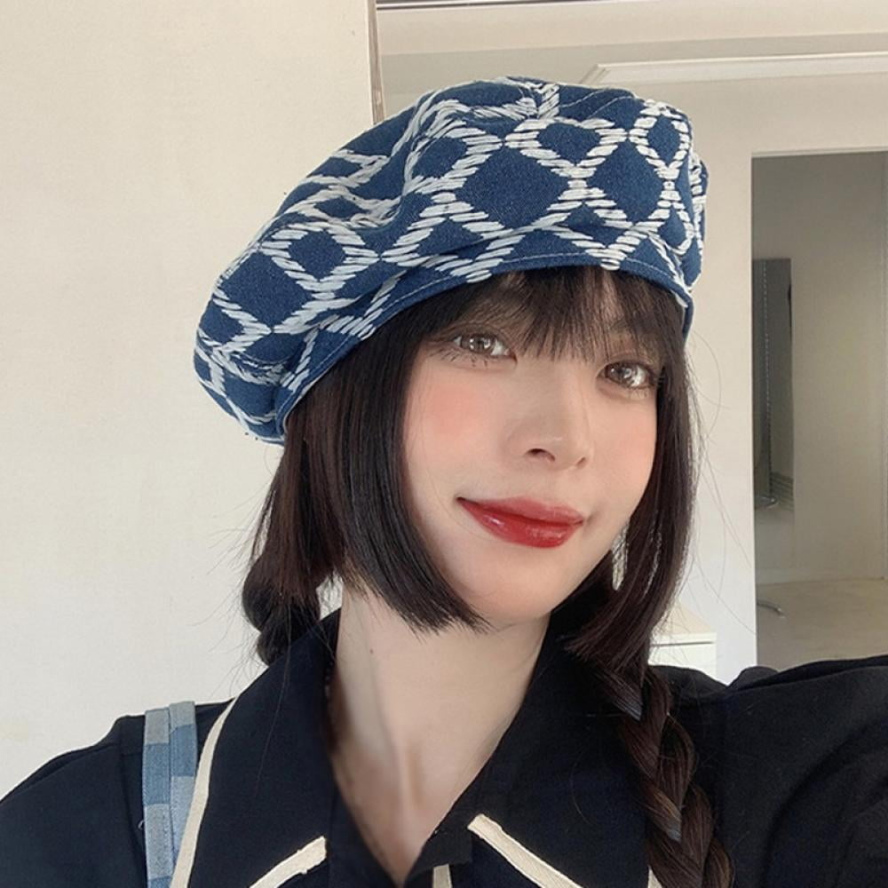 Women's Solid French Beret Angora Blend Beanie Soft Hat Black Women's Solid French Beret Angora Blend Beanie Soft Hat Black