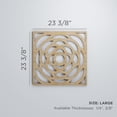 thumbnail image 2 of Ekena Millwork 23 3/8"W x 23 3/8"H x 3/8"T Large Edinburg Decorative Fretwork Wood Wall Panels, Alder, 2 of 6