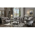 thumbnail image 3 of ACME Versailles Velvet Tufted Nail-head Trim Sofa in Antique Platinum and Silver, 3 of 3