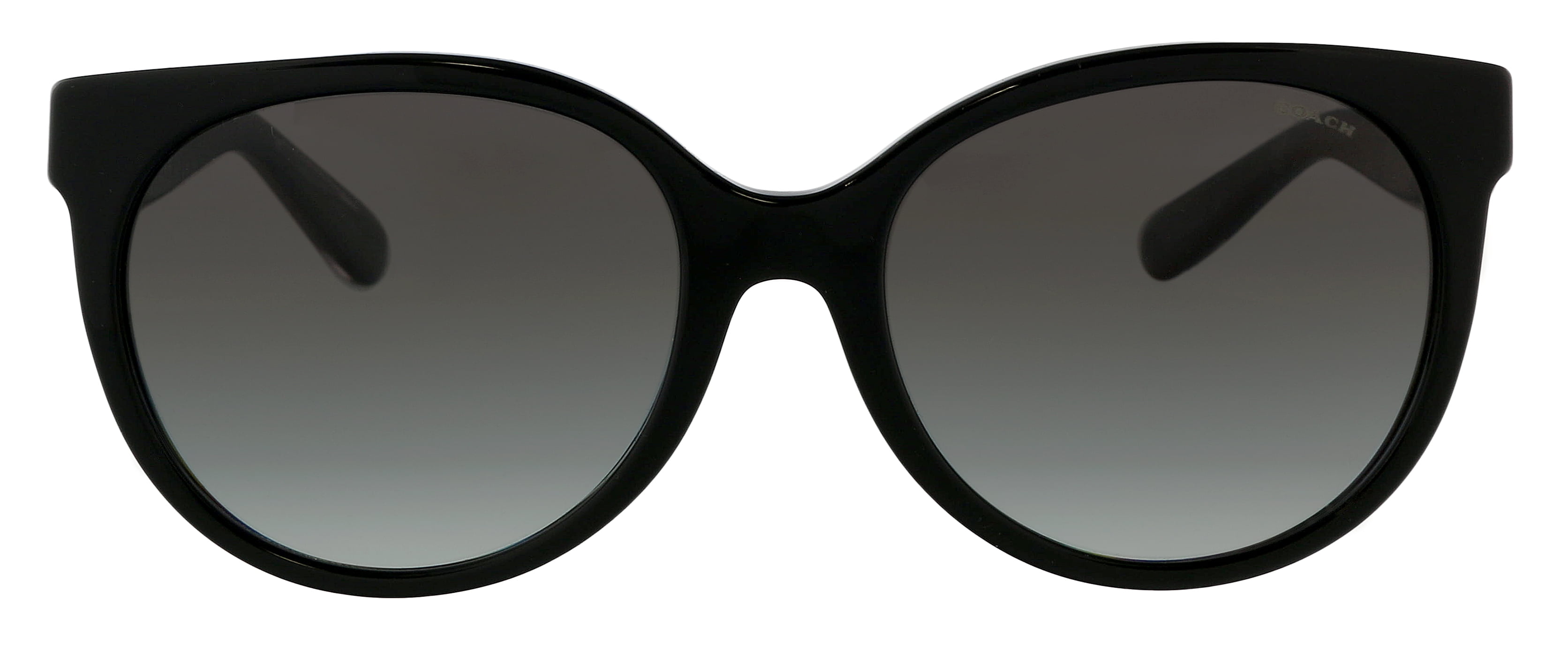 Coach women\'s sunglasses with a black frame and grey-black gradient lenses. NIC New! Coach Women main image 2