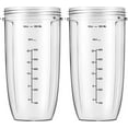 thumbnail image 2 of czcpp-Replacement Parts 32oz Blender Cups (2 Packs) Replacement Blender Cups Compatible with NutriBullet 600w and 900w Blender, 2 of 4
