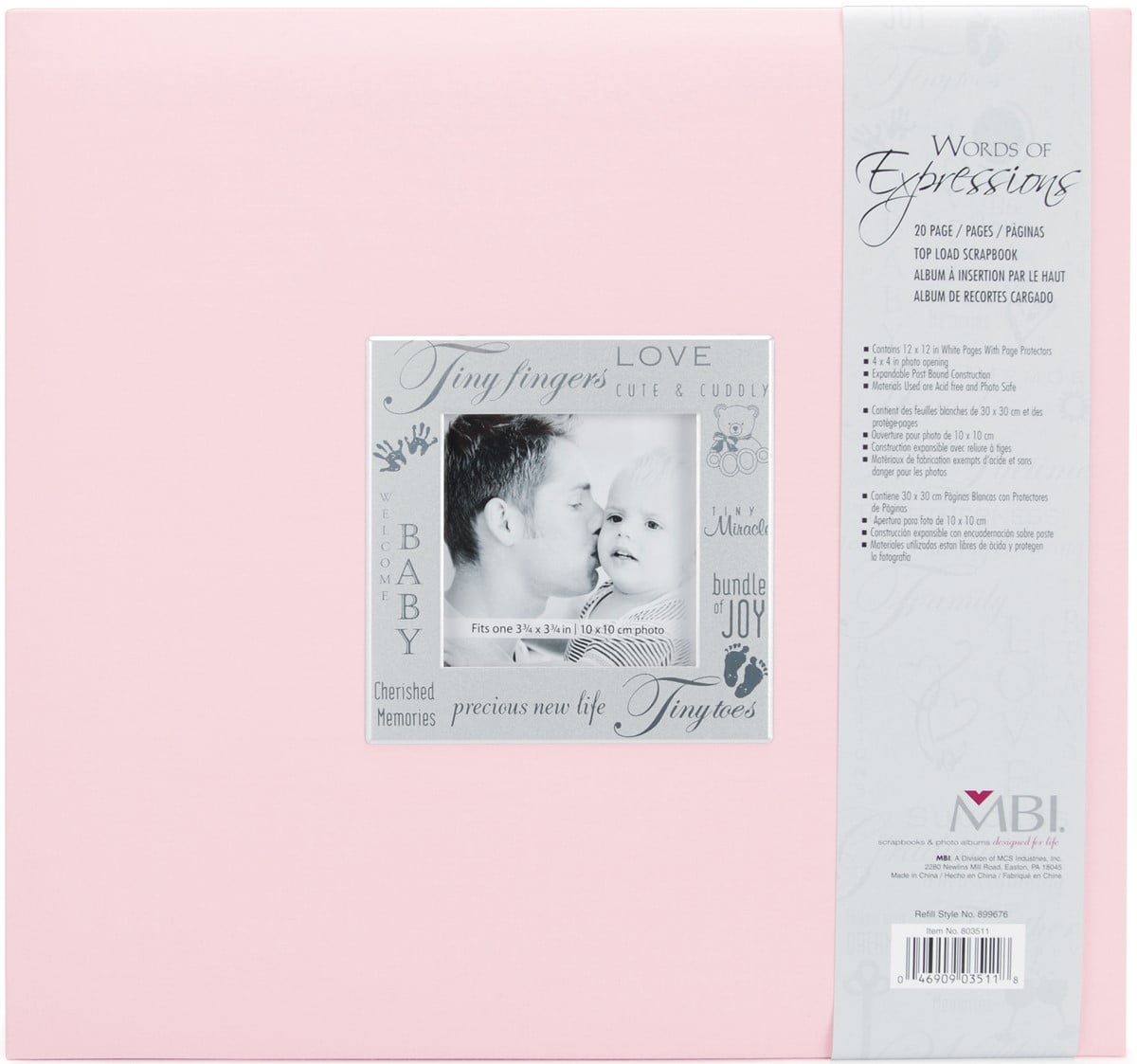 Mbi Window 12 12inch 30cm x 30cm Memories Post Bound Scrapbook With Window