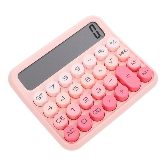 USHOBE Line Scientific Calculators Office Calculator ABS Gradient Pink Classmates 1Pcs