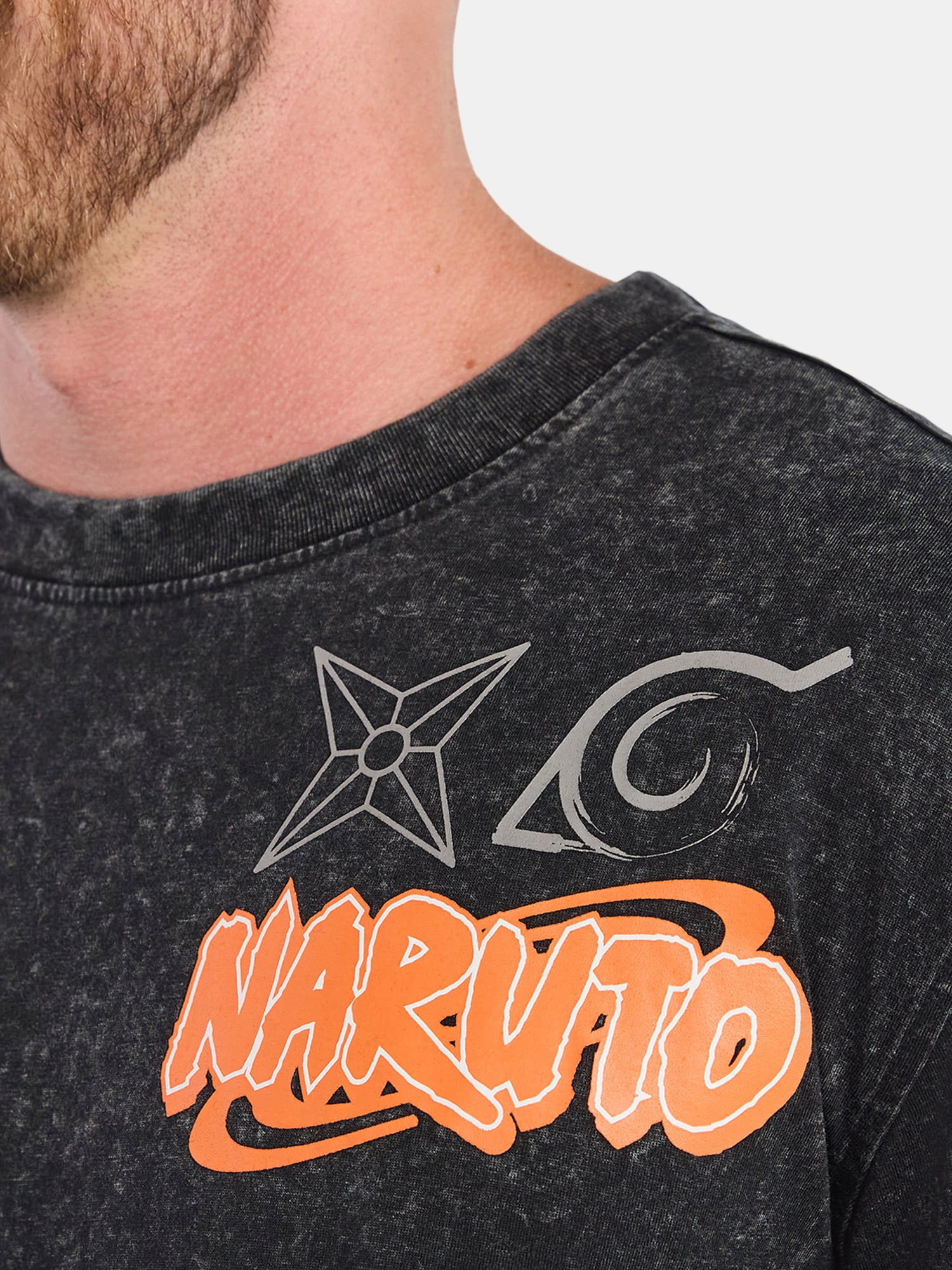 Naruto Men’s and Big Men's Front and Back Graphic Tee, Sizes S-3XL