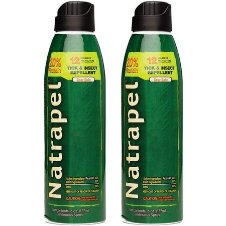Natrapel Insect Repellent Spray, 6 oz (Pack of 2)