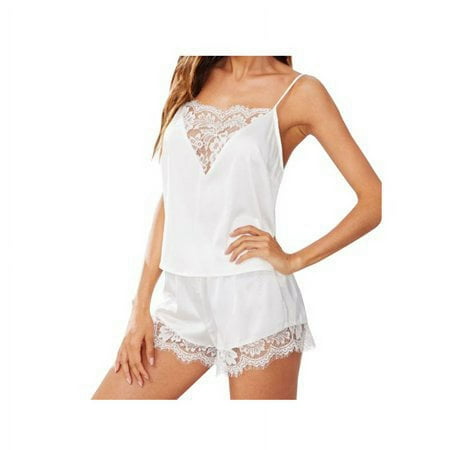Sinhoon Women Satin Silk Babydoll Lingerie Sleepwear Nightwear Shorts Pyjamas