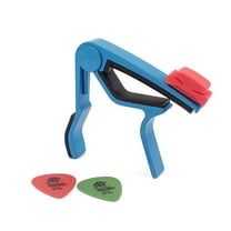 Masteelf Guitar Capo Clip-On Clamp with Picks and Tuner Key for Acoustic Electric Guitar Ukulele Banjo Mandolin