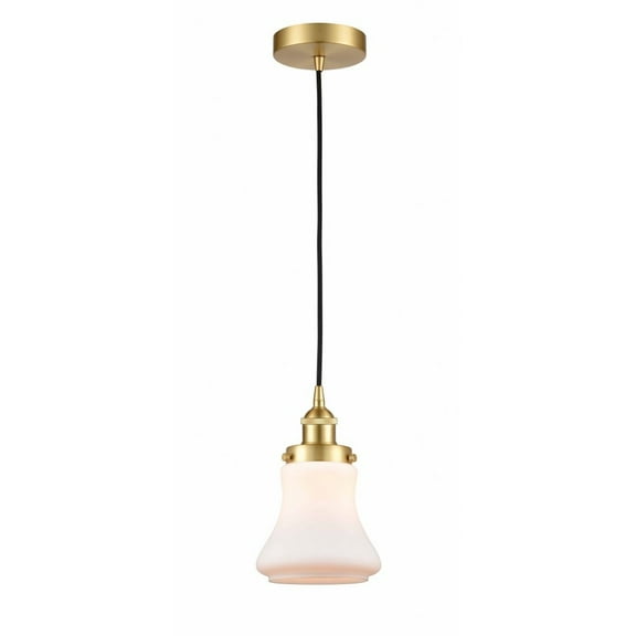 616-1PH-SG-G191-LED-Innovations Lighting-Bellmont - 1 Light Mini Pendant In Industrial Style-10 Inches Tall and 6.25 Inches Wide Satin Gold Matte