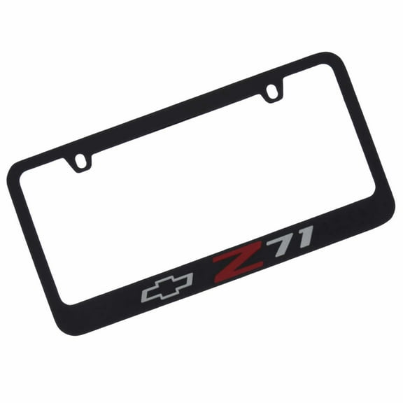 Chevrolet Z71 Logo License Plate Frame (Black)