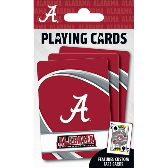 MasterPieces Officially Licensed NCAA Alabama Crimson Tide Playing Cards - 54 Card Deck for Adults
