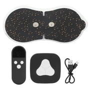 Tersalle LED Massage Paste Pad USB Electric Pulse Massager with Remote Control for Neck ShoulderBlack