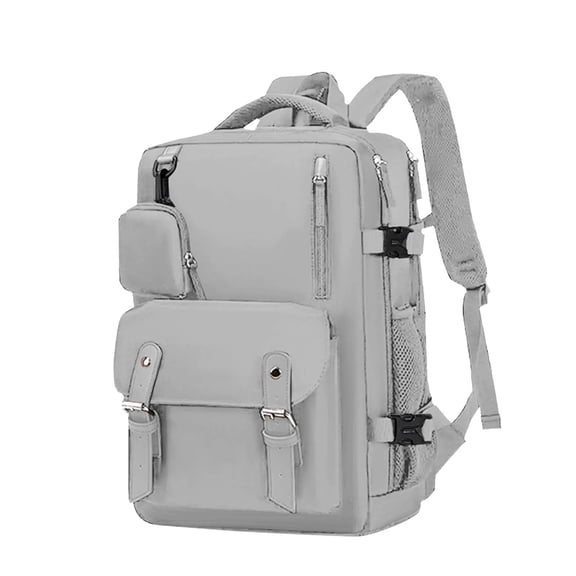 Large Capacity Canvas Travel Backpack With Detachable Mini Coin Pouch Adjustable Buckle Waterproof Spine Support Teen Back To School Laptop Bookbag