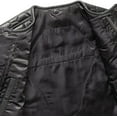 thumbnail image 5 of First Mfg Co - Hornet - Men's Motorcycle Biker Riding Black Leather Vest - Medium, 5 of 5