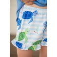 thumbnail image 3 of Millie Loves Lily Girls Marina Blue Ruffle Top and Turtle Print Ruffle Short Set,Big Girls,Size 5,2-PCS, 3 of 5