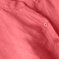 thumbnail image 6 of ClodeEU Women's V Neck Cap Sleeve Drawstring Waist Midi Dress, Casual A-Line Sundress Watermelon Red,Women's Plus L, 6 of 9