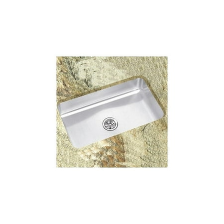 elkay elu281610 gourmet lustertone undermount sink, stainless steel, lustertone satin, single-bowl