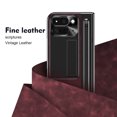 thumbnail image 7 of Allytechgroup Flip Leather Phone Case for Google Pixel 9 Pro Fold, Kickstand Slim Fit Camera Lens Protector Shockproof Retro PU Leather Bumper Anti-Scratch Case for Google Pixel 9 Pro Fold, Rose, 7 of 7