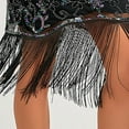 thumbnail image 6 of Xysaqa Women's 1920s Vintage Flapper Dress Embellished Fringed Sequin Dress Party Cocktail Evening Dresses for Women S-4XL （Available in Plus Size), 6 of 7