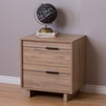 thumbnail image 1 of South Shore Fynn 2-Drawer Nightstand - End Table with Storage for Child, in Rustic Oak, 1 of 8