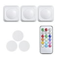thumbnail image 1 of 4.5V 1W Rgb Cambio de Color Luz Led Luz de Control Remoto para Paredes de Escaleras Paquete de 3 Tomshoo Luz de noche, 1 of 7