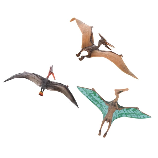 2 Piezas Realistas de Animales Modelo Dolphin Figurine Kids Animal Toy - Pterosauria CUTICAT Juguete de pterosaurio para niños