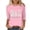 A99 Pink, variant on 3/4 Sleeve Shirts for Women Cute Bunny Easter Eggs Graphic Shirts Spring Comfortable Basic Colorful Tops Blouse White L