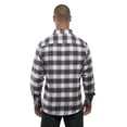 thumbnail image 2 of Yarn-Dyed Long Sleeve Flannel Shirt, M, WhiteRed, 2 of 3