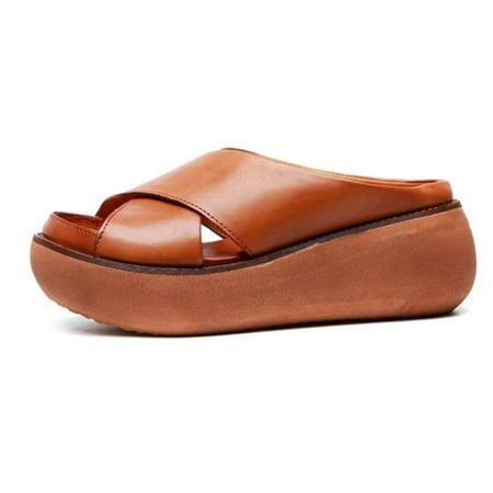 

Cloud and Castle Bounce Sandals Thick Sole Platform Slides Sandals Round Toe Slippers for Women New