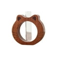 thumbnail image 2 of Adorable florero con forma de gato | Minijarrón de madera de sobremesa con tubo de vidrio para flores frescas | Contenedor hidropónico para decoración del hogar y la oficina, 2 of 6