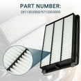 thumbnail image 3 of Unique Bargains 1 Set Cabin Air Filter for Hyundai Tucson Consistent No.28113D3300/97133D3000 Engine Air Filter, 3 of 6