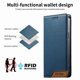 thumbnail image 2 of Funda Tipo Cartera de Cuero Sintético para Samsung Galaxy A14 Bloqueo RFID, con Ranuras para Tarjetas y Bolsillo para Efectivo, Cierre Magnético Fuerte Azul, 2 of 6
