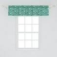 thumbnail image 2 of Ambesonne Turtle Valance Pack of 2, Ocean and Colorful Animals, 54"X12", Multicolor, 2 of 2