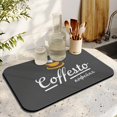 thumbnail image 3 of Premium Coffee Mat 19.5x12in, Super Absorbent, Hide-Stain, Anti-Slip, Perfect Countertop Accessory, Coffee Drying Mat Ideal Under Coffee Machine & Kitchen Dish Drying Mat, 3 of 7