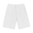 thumbnail image 5 of TQWQT Mens Linen Shorts Dressy Casual Elastic Waist Breathable Beach Shorts Trendy Summer Beach Vacation Shorts with Pockets White L, 5 of 9