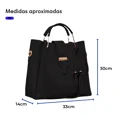 thumbnail image 3 of Set 3 Bolsas Bandolera Mujer Cosmetiquera Cartera Crossbody Color Negro, 3 of 8