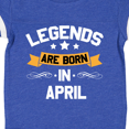 thumbnail image 4 of Inktastic Legends Are Born in April Boys or Girls Baby Bodysuit, 4 of 5