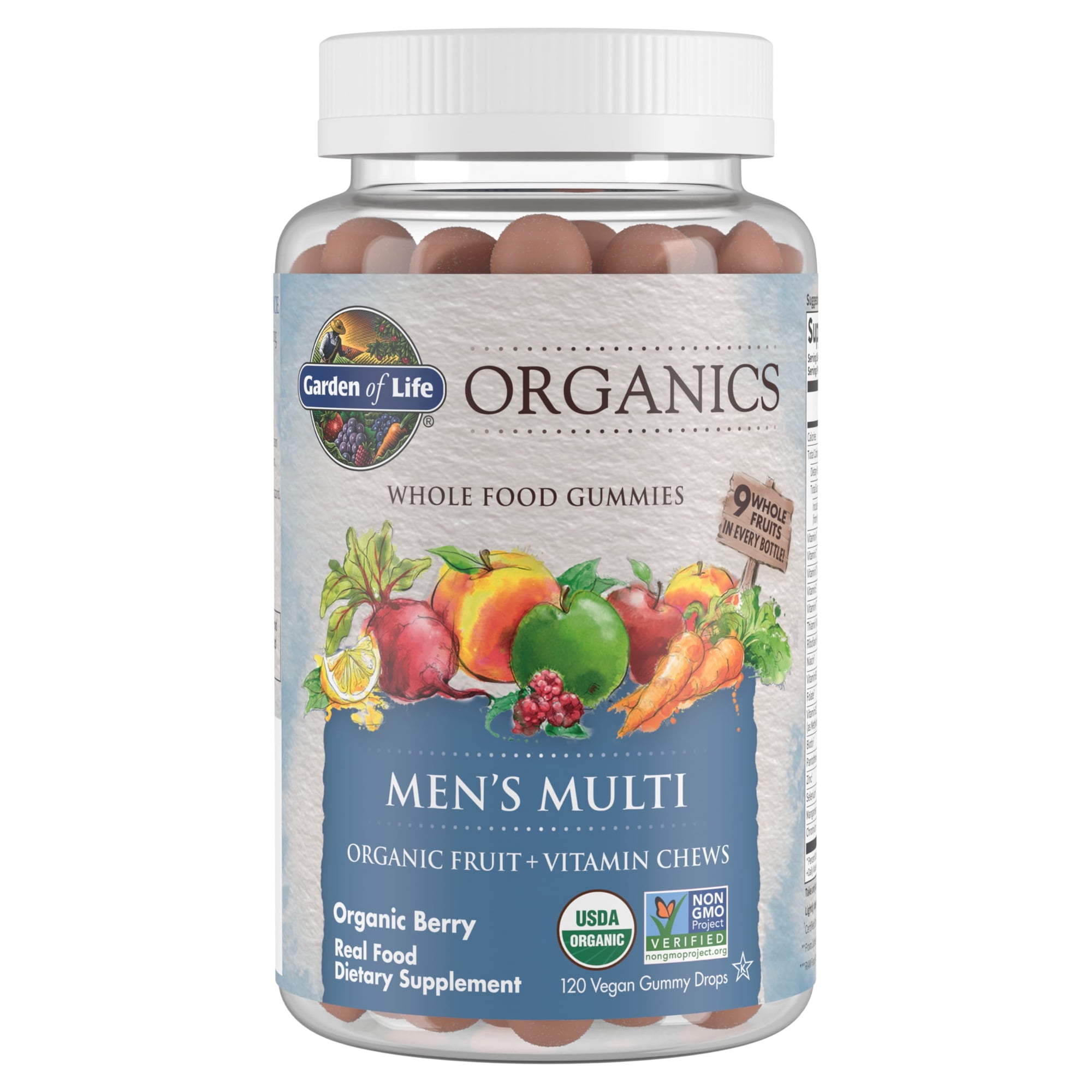 Garden of Life Organics Men's Multi, 120 Vegan Gummy Drops