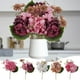 thumbnail image 1 of Césped Artificial Ramo de flores artificiales,flores falsas para decoración del hogar,centro de mesa de boda,relleno de jarrón (blanco,1 pieza) Rkxzt, 1 of 8