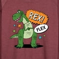 thumbnail image 3 of Toy Story - Rex Flex - Women's Lightweight French Terry Long Sleeve Shirt, 3 of 5