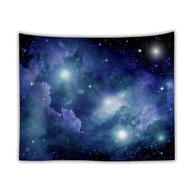 Psychedelic Wall Tapestry Constellation Galaxy Universe Wall Hanging Bedding Tapestry Starry Sky Beach Blanket Picnic Rug 150x130cm(B