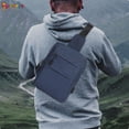 thumbnail image 5 of Spencer Men's Sling Bag Chest Shoulder Backpack Waterproof Crossbody Daypack with USB Charging Port for Outdoor Travel - 8.3*11.4*3.5inch (Blue), 5 of 8